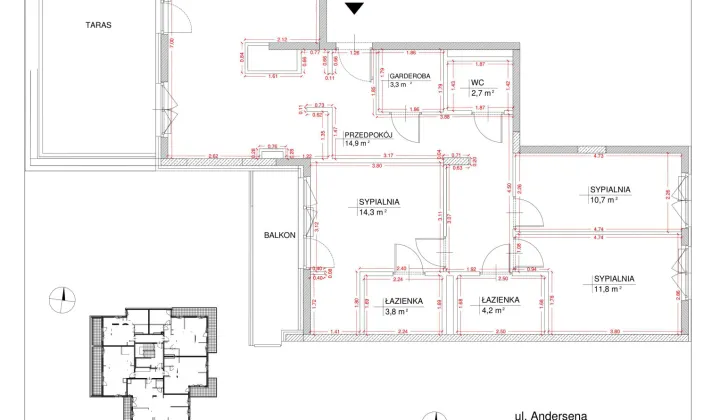 Mieszkanie 4-pokojowe Ząbki Centrum, ul. Calineczki