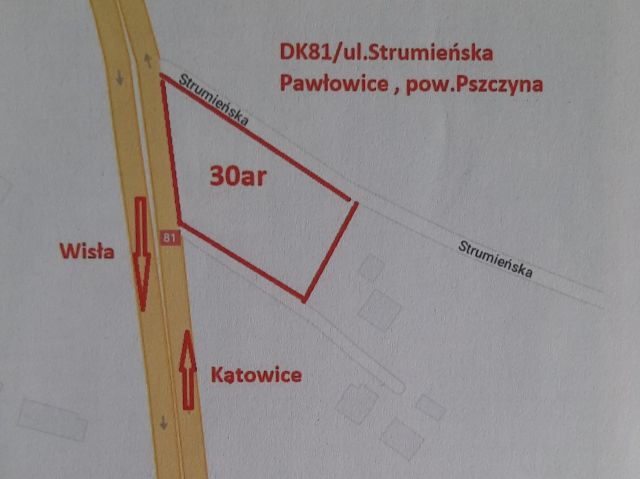 Nieruchomość komercyjna Pawłowice Dębina, ul. Strumieńska. Zdjęcie 1