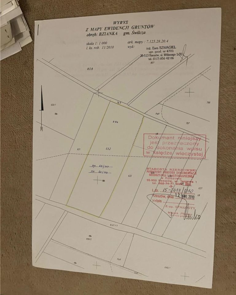 Działka rolno-budowlana Rzeszów Bzianka, ul. św. Jakuba