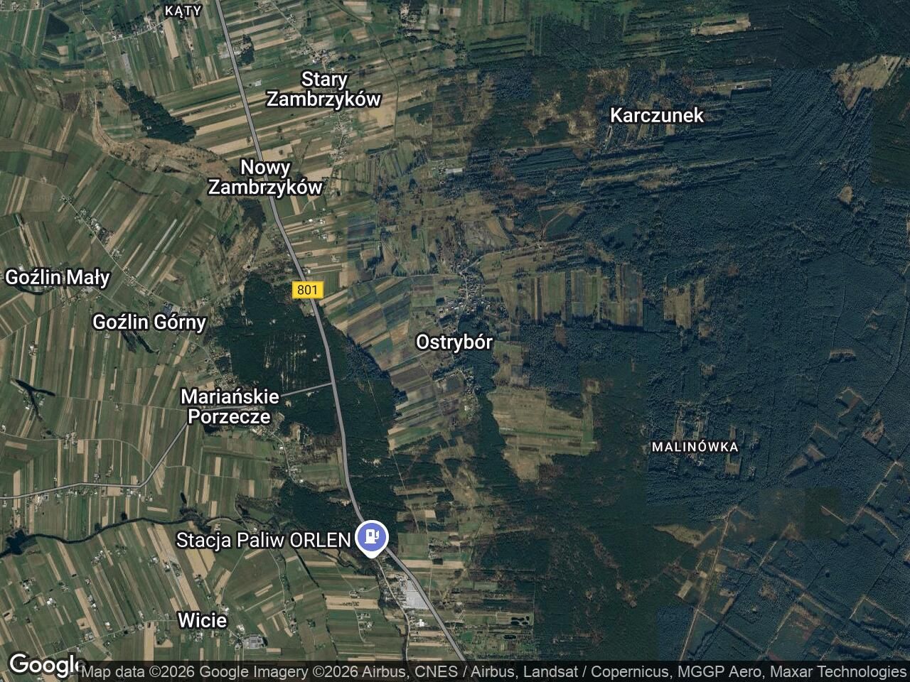 Działka siedliskowa Ostrybór