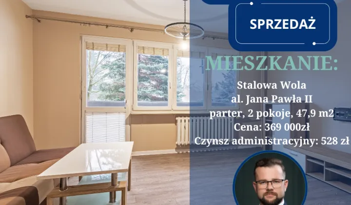 Mieszkanie 2-pokojowe Stalowa Wola, al. Jana Pawła II