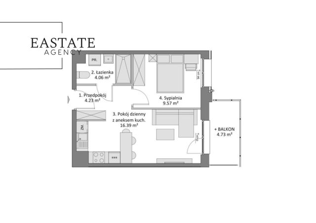 Mieszkanie 2-pokojowe Gdańsk Łostowice, ul. Pastelowa. Zdjęcie 10