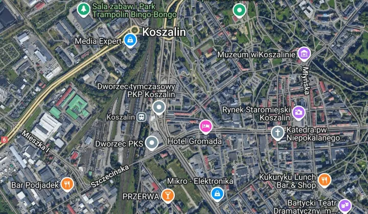 Mieszkanie 2-pokojowe Koszalin Centrum, ul. Dworcowa