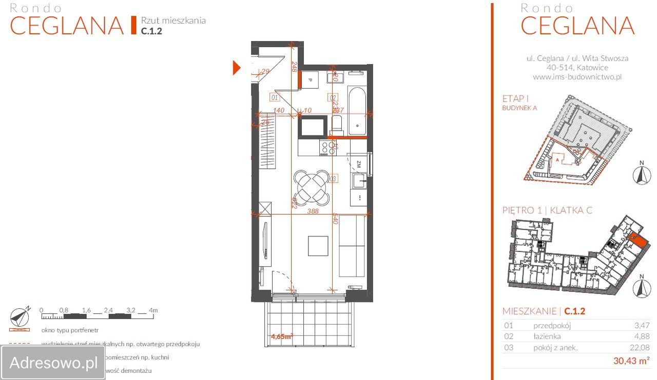 Mieszkanie 1-pokojowe Katowice Brynów, ul. Ceglana. Zdjęcie 11