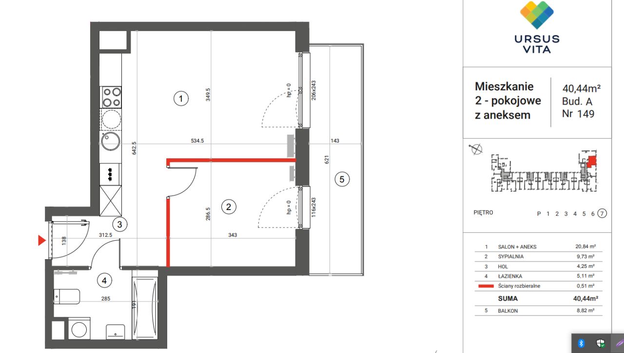 Mieszkanie 2-pokojowe Warszawa Ursus, ul. Herbu Oksza