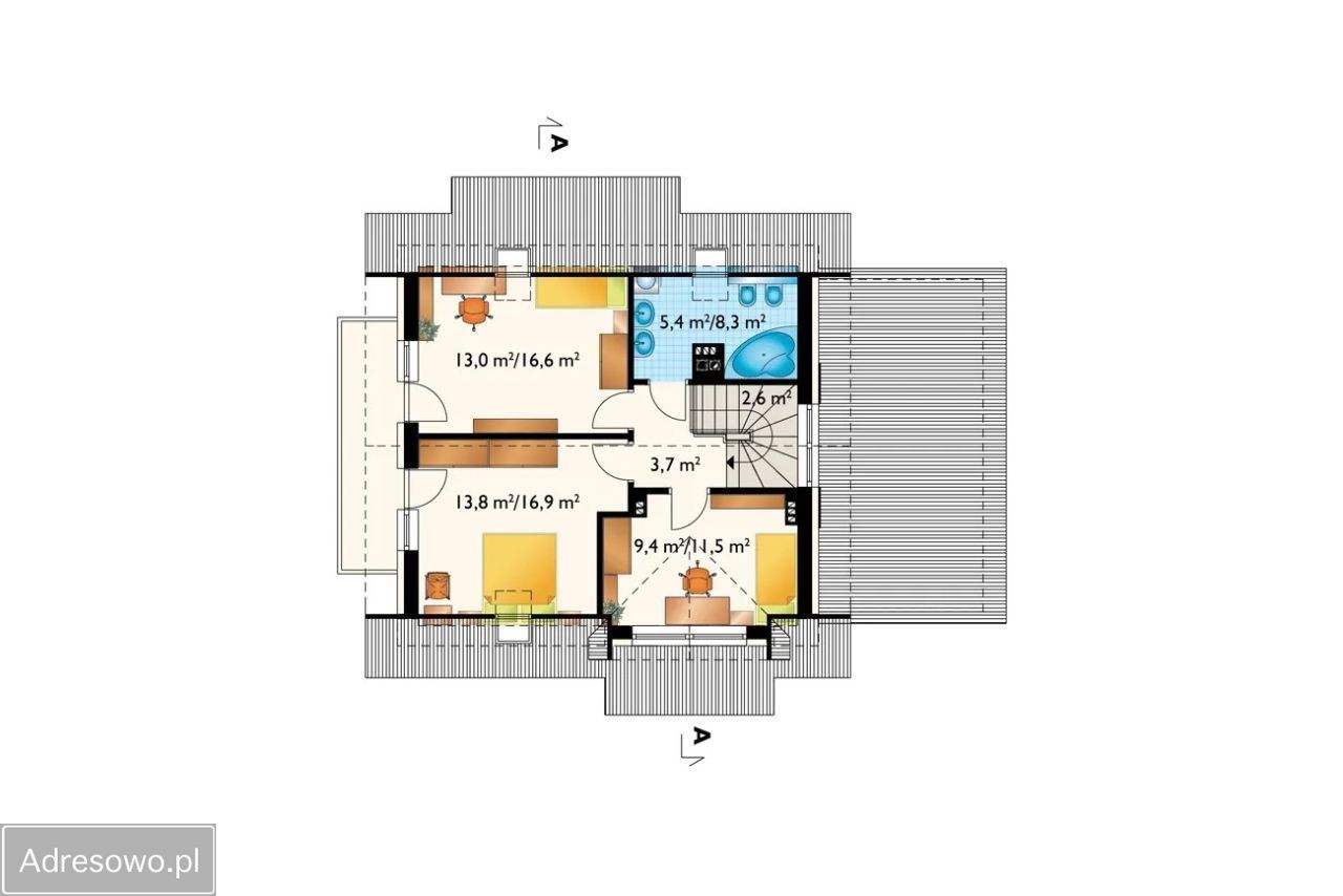 dom wolnostojący, 4 pokoje Podebłocie. Zdjęcie 10