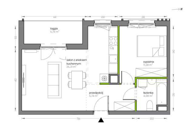 Mieszkanie 2-pokojowe Kraków Płaszów, ul. Myśliwska. Zdjęcie 25
