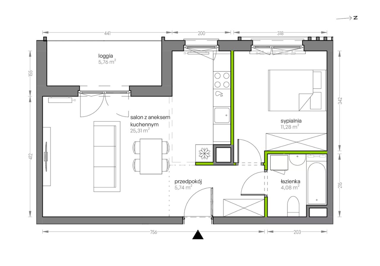 Mieszkanie 2-pokojowe Kraków Płaszów, ul. Myśliwska. Zdjęcie 25