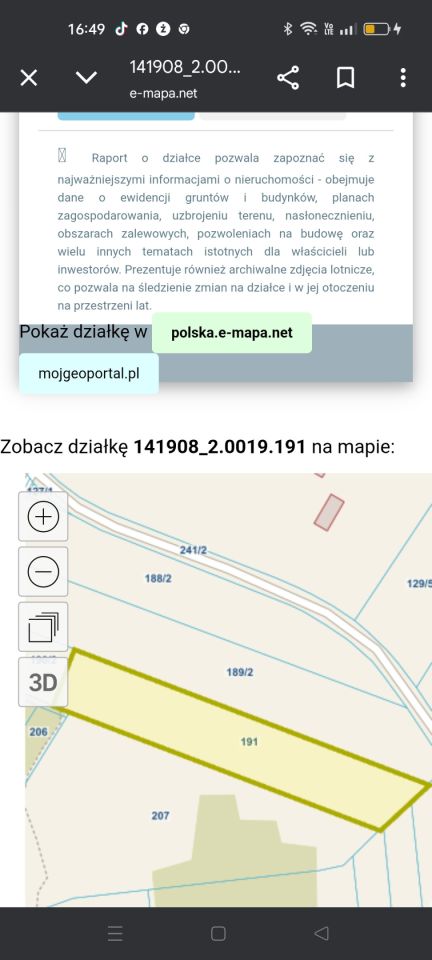 Działka rolna Podgórze. Zdjęcie 2