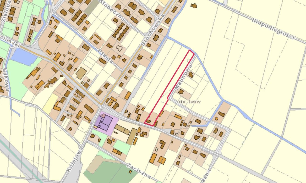 Działka budowlana Iwiny, ul. Tadeusza Kościuszki