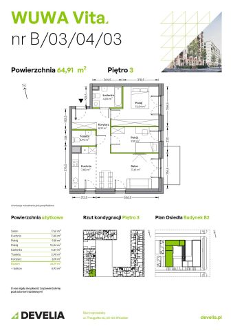 Mieszkanie 3-pokojowe Wrocław Żerniki, ul. Tadeusza Brzozy. Zdjęcie 6