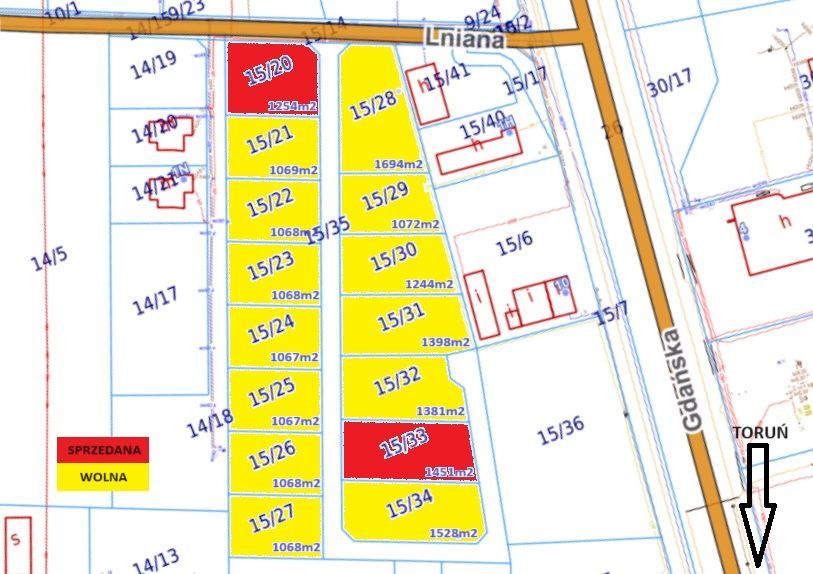 Działka budowlana Łysomice. Zdjęcie 2