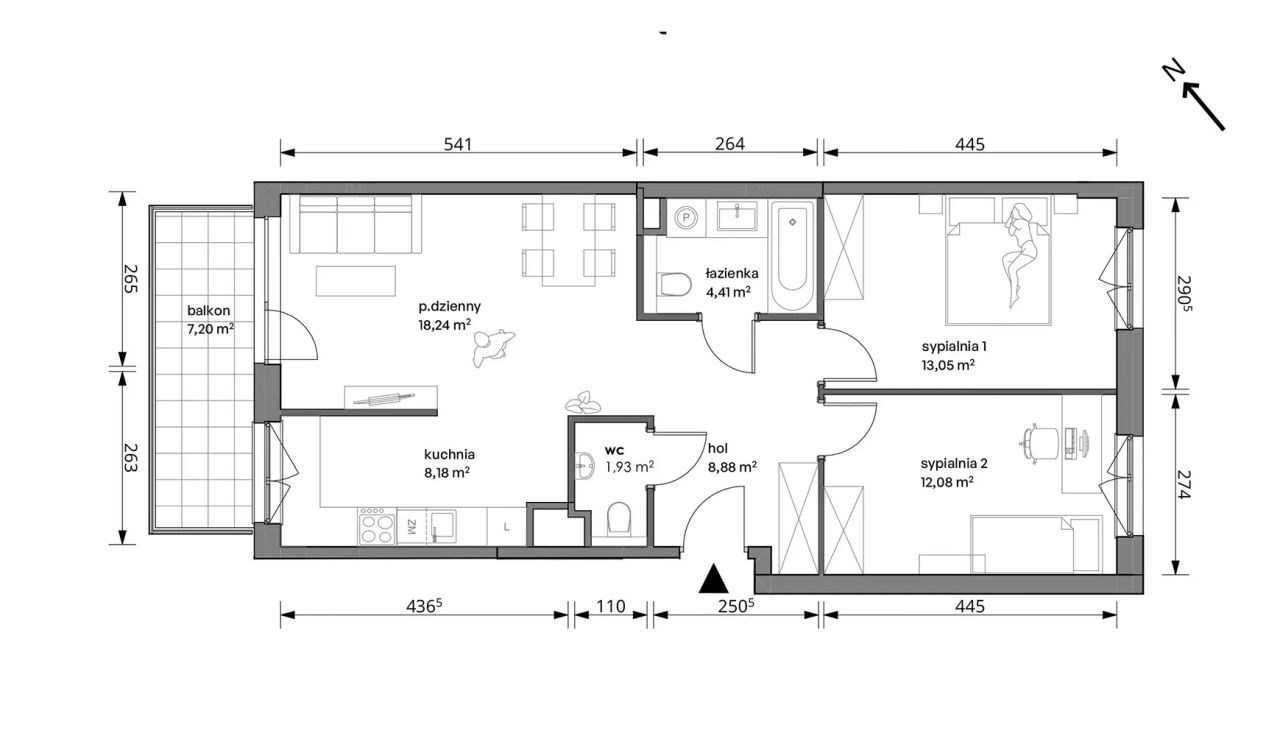 Mieszkanie 3-pokojowe Warszawa Włochy, ul. Trzcinowa. Zdjęcie 7