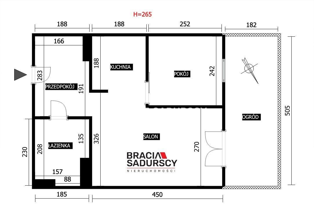 Mieszkanie 2-pokojowe Kraków Prądnik Czerwony, ul. Ogrodnicza. Zdjęcie 3