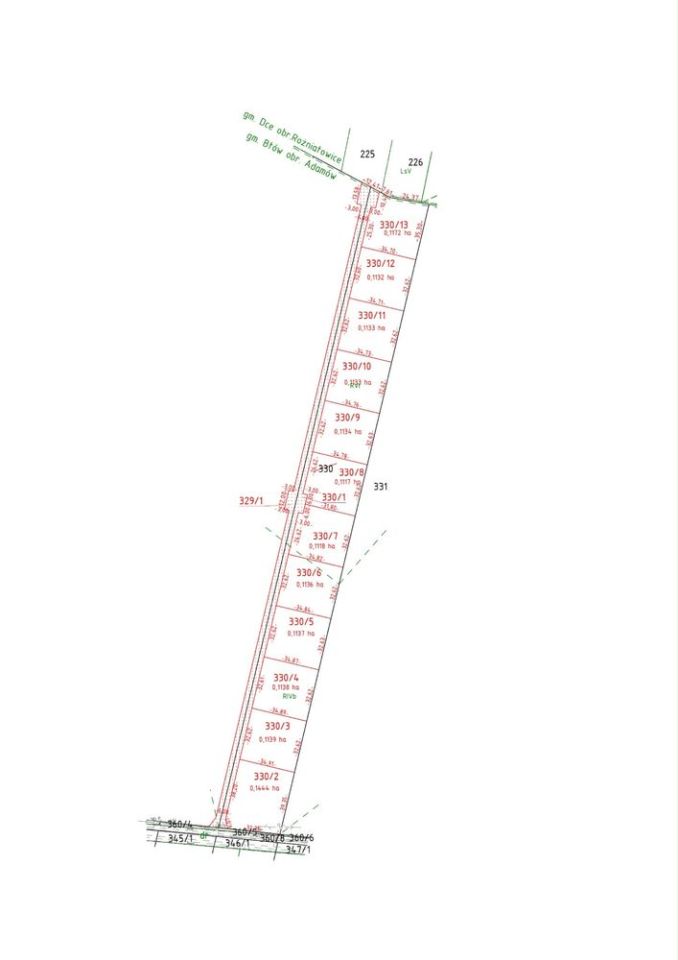Działka budowlana Adamów. Zdjęcie 2