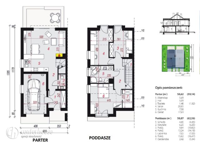 dom szeregowy, 4 pokoje Rzeszów Budziwój. Zdjęcie 4