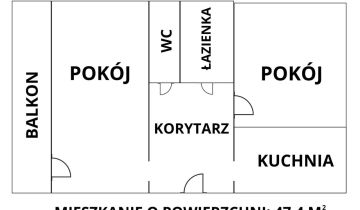 Mieszkanie 2-pokojowe Konin, ul. Macieja Rataja