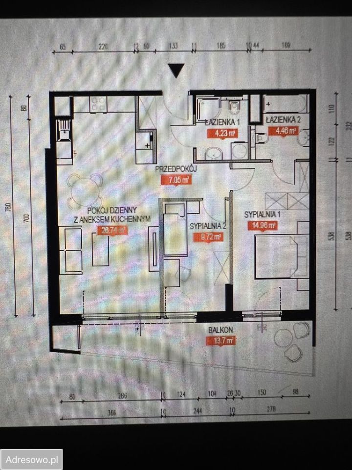 Mieszkanie 3-pokojowe Warszawa Kabaty, ul. Jerzego Iwanowa Szajnowicza. Zdjęcie 10