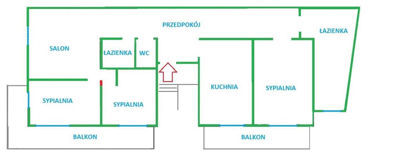 Mieszkanie 4-pokojowe Kraków Stare Miasto. Zdjęcie 2
