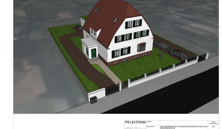 dom wolnostojący, 8 pokoi Szczecin Pogodno, ul. Kazimierza Brodzińskiego