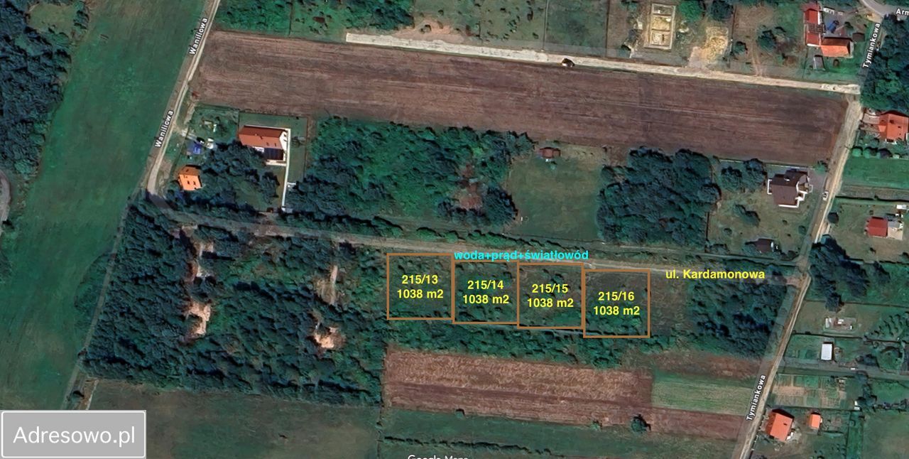 Działka budowlana Osolin, ul. Kardamonowa. Zdjęcie 1