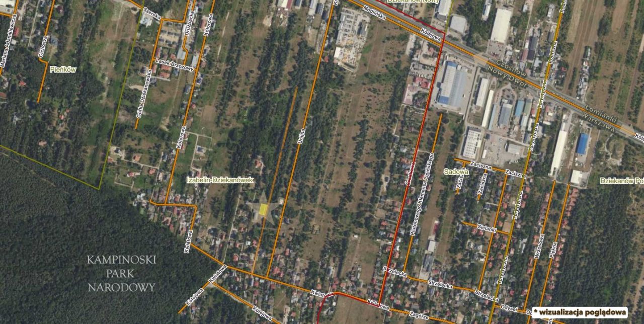 Działka budowlana Izabelin-Dziekanówek, ul. Kwiatowa. Zdjęcie 2
