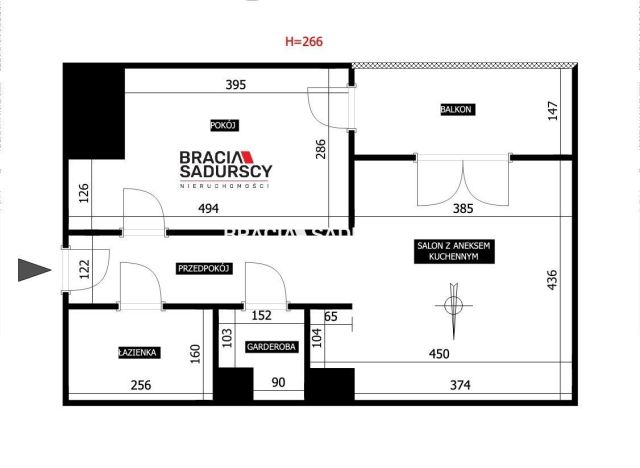 Mieszkanie 2-pokojowe Kraków Mistrzejowice, ul. Powstańców. Zdjęcie 21