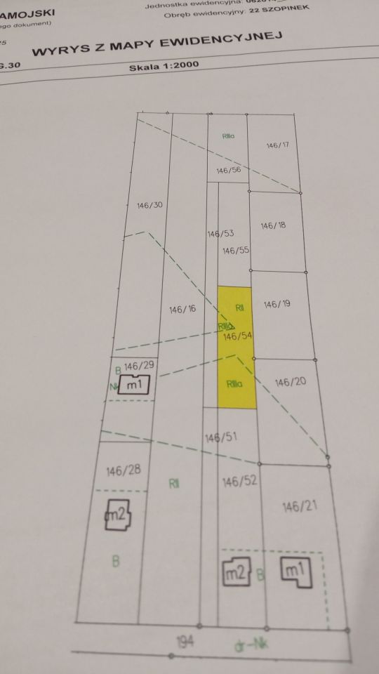 Działka rolna Szopinek