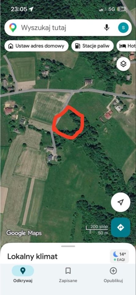 Działka rolna Wilczyska. Zdjęcie 3