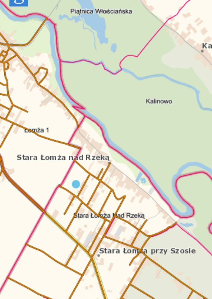 Działka budowlana Stara Łomża przy Szosie, ul. Dolna