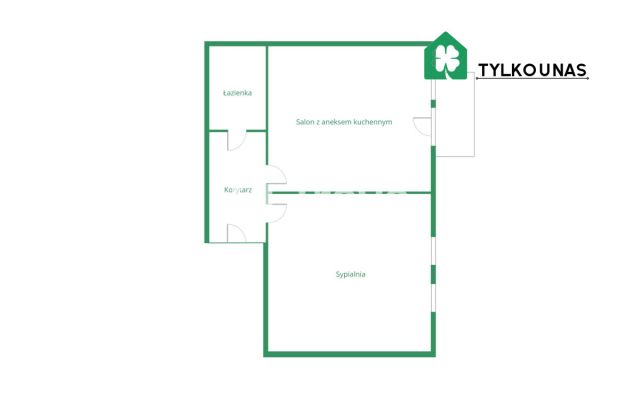 Mieszkanie 2-pokojowe Gdańsk Oliwa, ul. Artura Grottgera. Zdjęcie 14