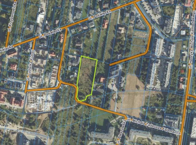 Działka budowlana Wrocław Poświętne, ul. Michała Tadeusza Falzmanna. Zdjęcie 1