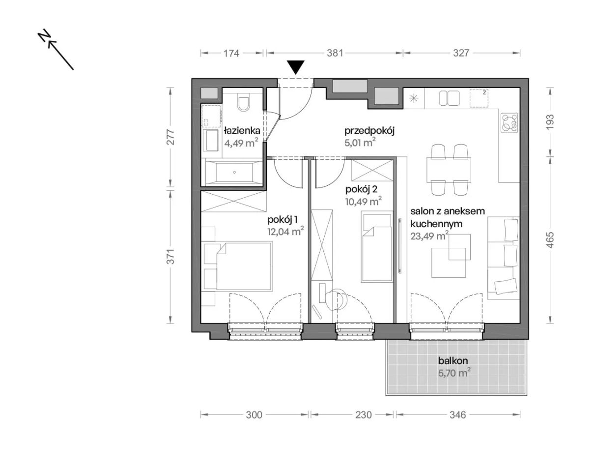 Mieszkanie 3-pokojowe Katowice Brynów, ul. Ceglana. Zdjęcie 7