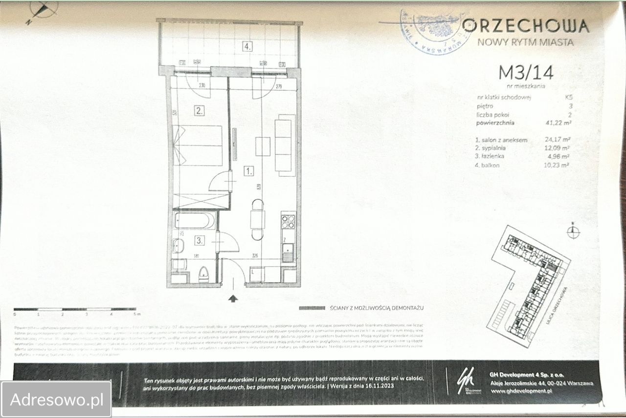 Mieszkanie 2-pokojowe Warszawa Raków, ul. Orzechowa. Zdjęcie 13