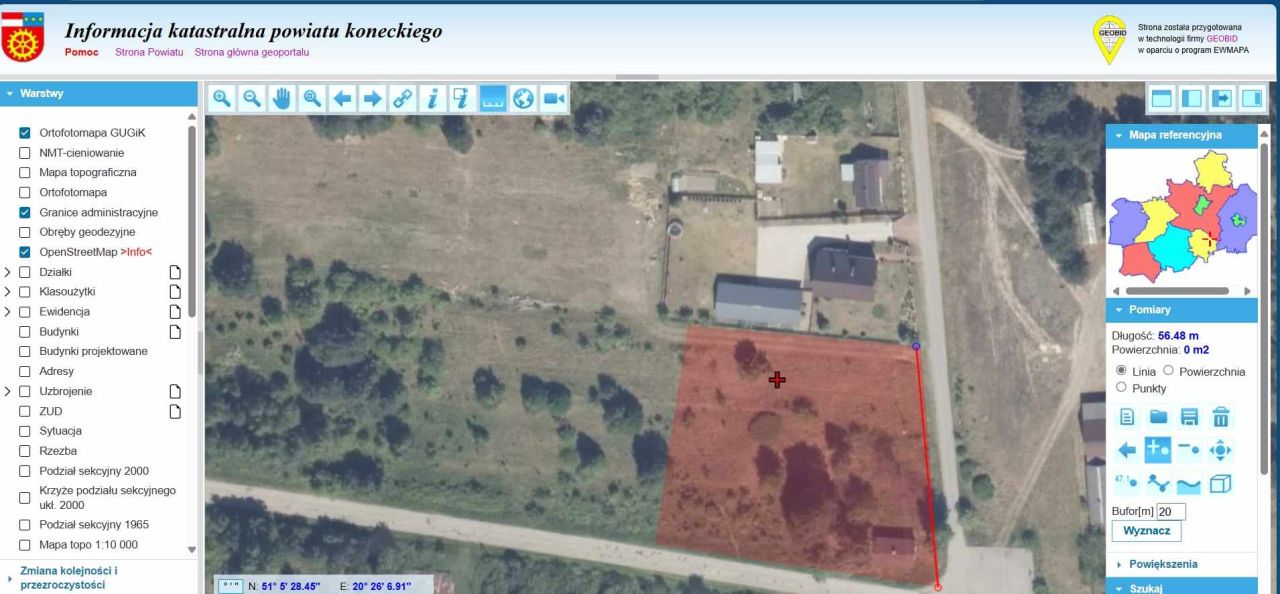 Działka rolno-budowlana Cisownik Komorniki