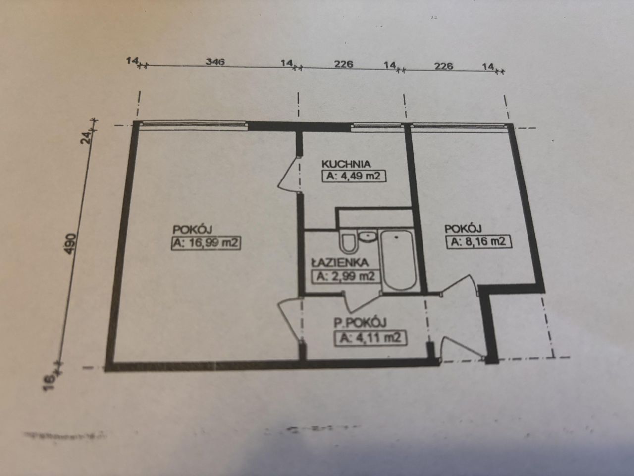 Mieszkanie 2-pokojowe Łódź Dąbrowa, ul. Juliusza Kossaka. Zdjęcie 12