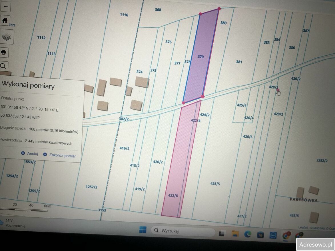 Działka budowlana Osiek. Zdjęcie 2