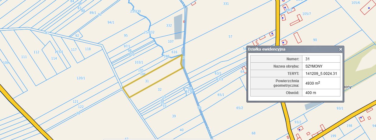 Działka rolna Szymony. Zdjęcie 3