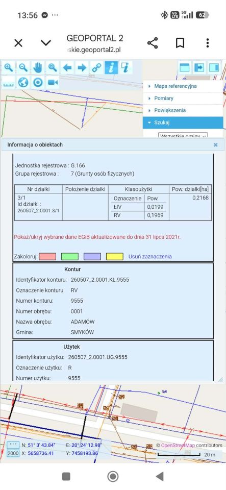 Działka budowlana Adamów. Zdjęcie 3