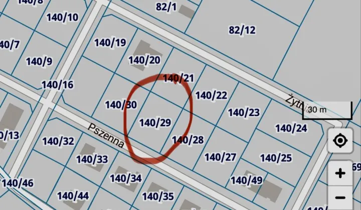 Działka budowlana Nowe Oborzyska, ul. Pszenna