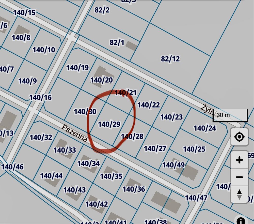 Działka budowlana Nowe Oborzyska, ul. Pszenna. Zdjęcie 1