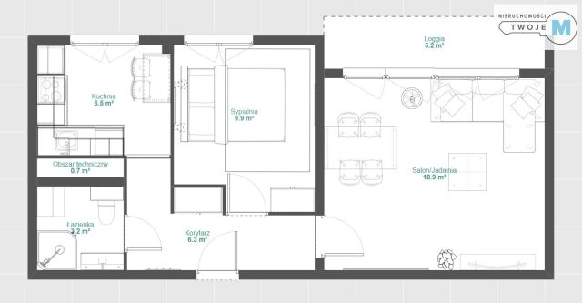 Mieszkanie 2-pokojowe Kielce Barwinek. Zdjęcie 21