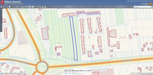 Działka budowlana Zamość Nowe Miasto, ul. Hrubieszowska. Zdjęcie 1