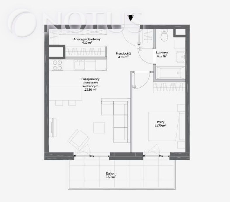 Mieszkanie 2-pokojowe Warszawa Włochy. Zdjęcie 4