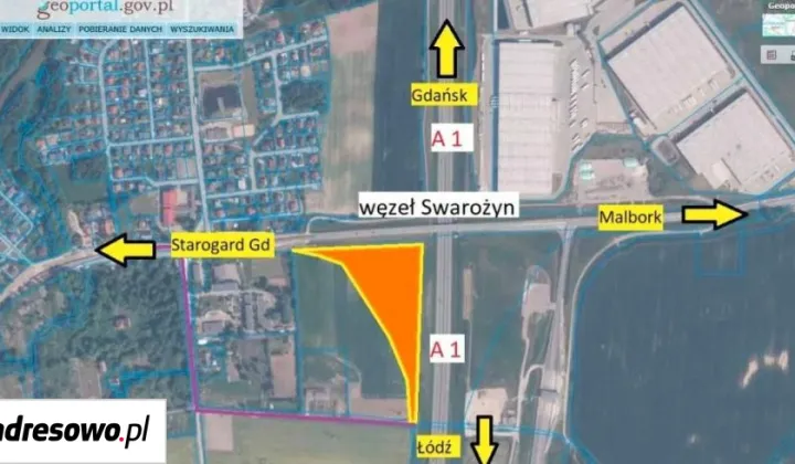 Działka inwestycyjna Swarożyn