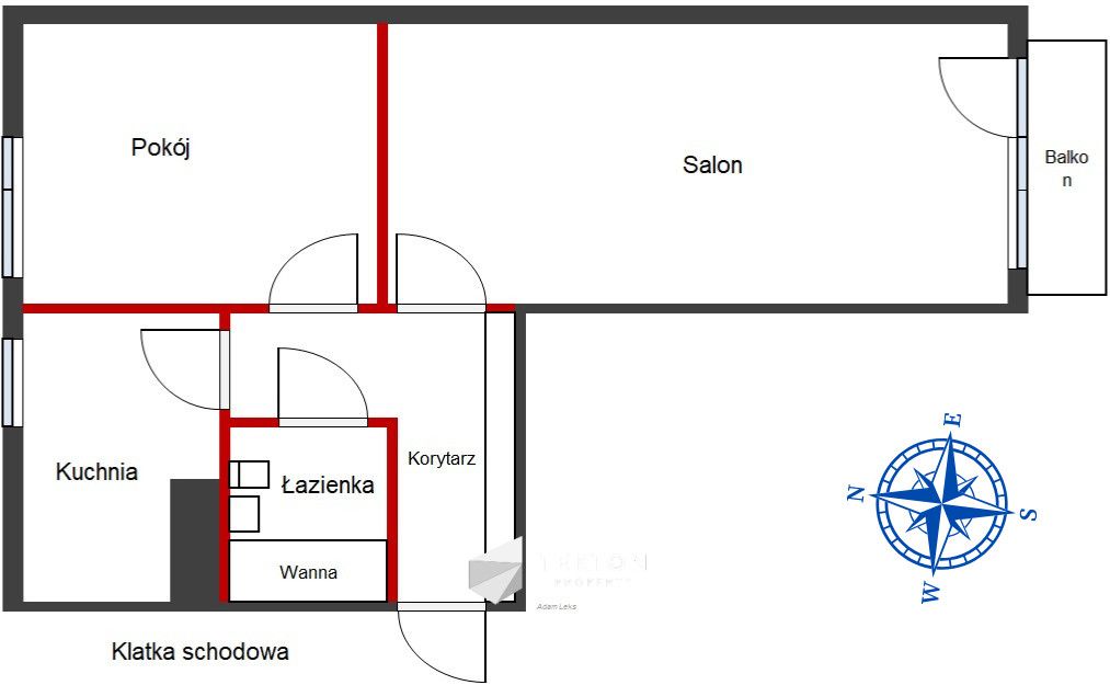 Mieszkanie 2-pokojowe Gdańsk Przymorze, ul. Chłopska. Zdjęcie 8