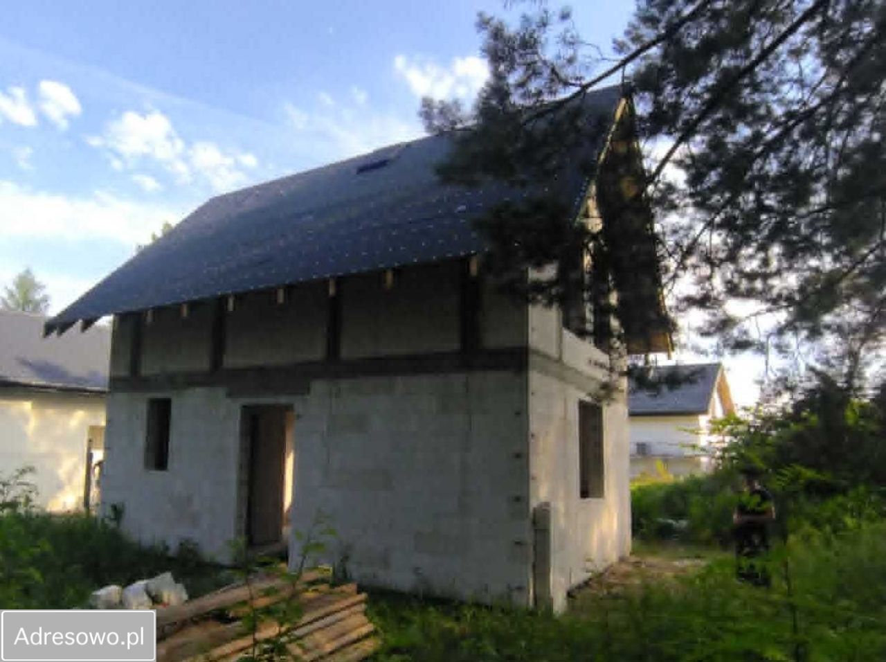 Łosie Dom wolnostojący - stan surowy otwarty - 90 m²