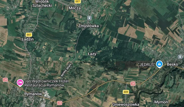 Działka inwestycyjna Łazy