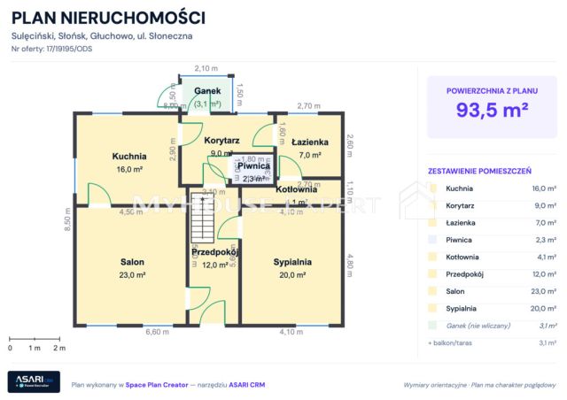 dom szeregowy, 3 pokoje Głuchowo, ul. Słoneczna. Zdjęcie 15