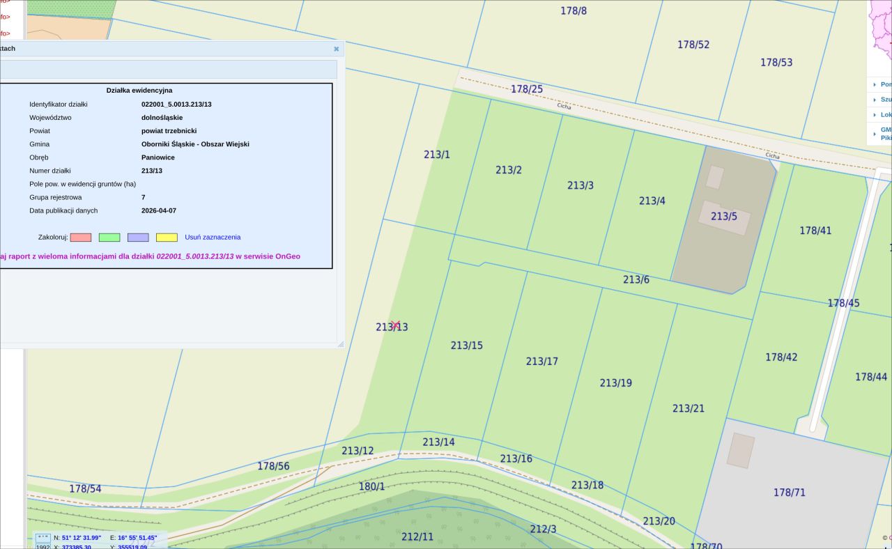 Działka siedliskowa Paniowice, ul. Cicha. Zdjęcie 8